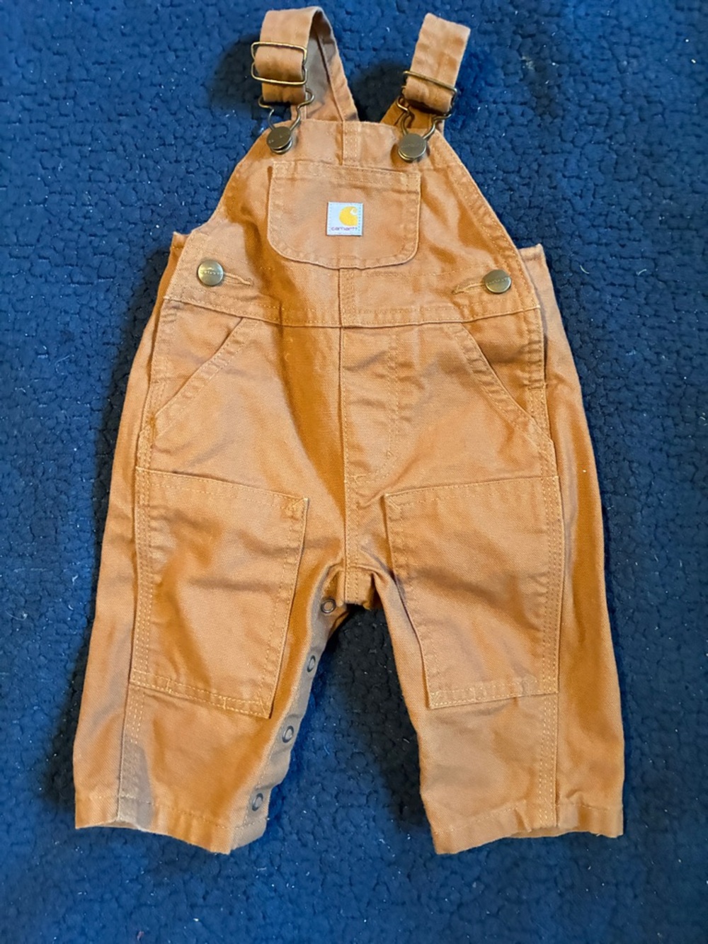 Carhartt Toddler Tan Duck Canvas Overalls